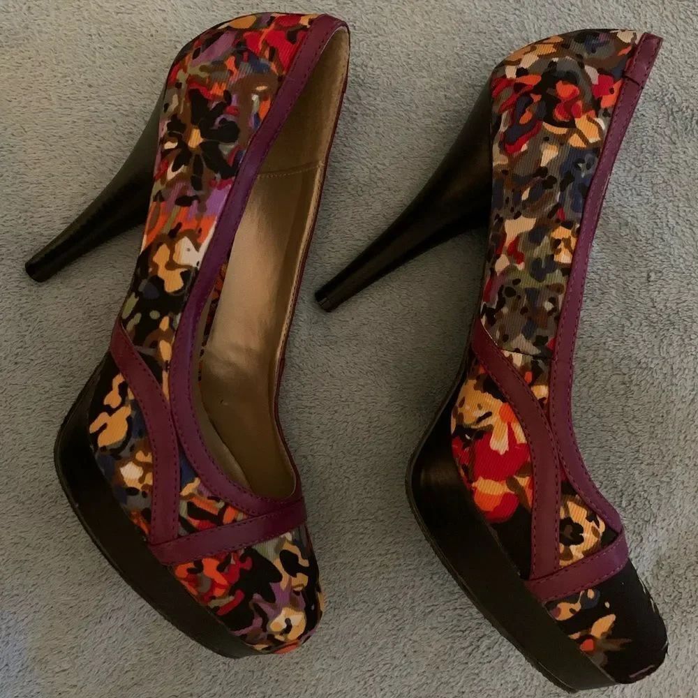 Madden Girl multicolored Alexsa Platform Heels Sz 9.5
